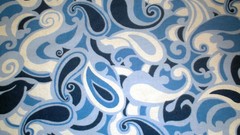 Fabric flannel blue swirls