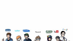 Facebook google youtube Twitter