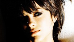 Faces Actress shadows blue eyes brunettes marion cotillard pink 