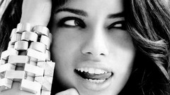 Faces adriana lima grayscale