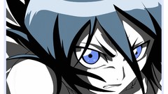 Faces angry anime girls blue eyes short hair bleach kuchiki 