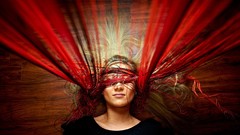 Faces artwork blindfolds