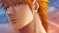 Faces bleach kurosaki ichigo orange hair anime boys