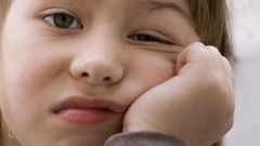 Faces bored children