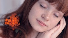 Faces closed eyes freckles redheads