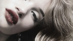 Faces fashion blondes green eyes rosie huntington-whiteley red 