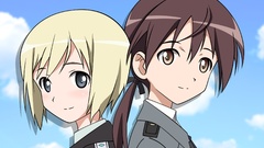 Faces hair ornaments skies