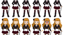 Faces Manga collage face