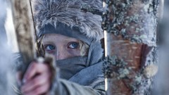 Faces masks blue eyes archery saoirse ronan hanna bow (weapon)