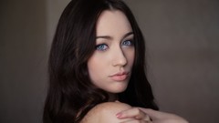 Faces pale models black hair small boobs Met-Art magazine 