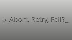 Fail tomorrow Beloved until abort retry