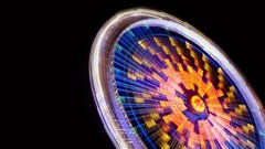 Fair long exposure ferris wheels