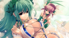 Fairies pink hair green