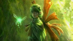 Fairies the legend of zelda green hair Saria