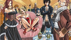 Fairy tail Scarlet Erza Dragneel Natsu Heartfilia Lucy