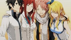 Fairy tail Scarlet Erza Fullbuster Gray Dragneel Natsu 
