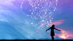 Falling into memories abstract