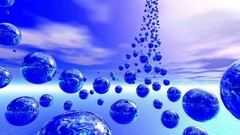 Falling marbles artwork digital art complex magazine