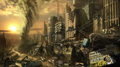 Fallout cityscapes architecture buildings