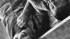 Family mother grayscale lying