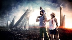 Family Whales apocalyptic happy digital art