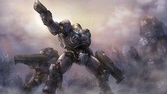 Fan art artwork video games starcraft ii US Marines Corps