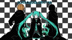 Fan art hatsune miku vocaloid black rock shooter kagamine len 