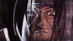 Fan art sharingan uchiha itachi naruto shippuden
