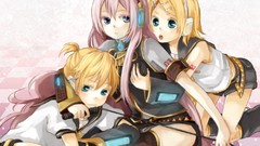 Fan art vocaloid megurine luka kagamine len kagamine rin soft 