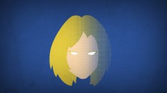 Fantastic Four blue background invisible woman superheroes 