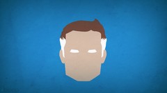 Fantastic Four blue background mr fantastic minimalistic blo0p 