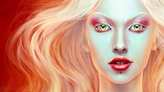 Fantasy 3d blonde abstract