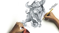 Fantasy abstract Bull sketches