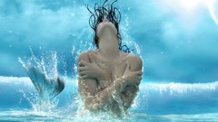 Fantasy abstract mermaid