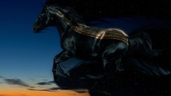 Fantasy Animals Horses night sky fantasy art Desktopography