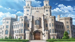 Fantasy Anime Castles anime girls game cg scenic