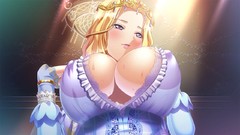 Fantasy Anime Princess blondes anime girls game cg purple eyes 