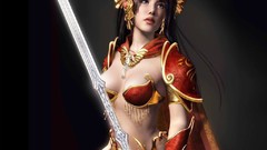 Fantasy armor Warriors Swords