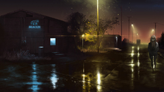 fantasy art anime girls Anime dark urban night sky lights pixiv