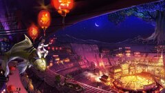 fantasy art anime girls artwork digital art Anime lantern