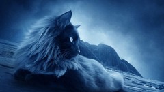 Fantasy art artwork blue