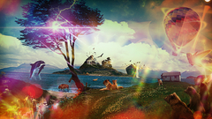 Fantasy art artwork Desktopography