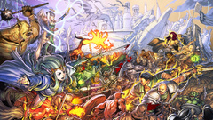Fantasy art battles artwork