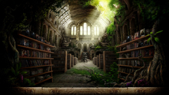 Fantasy art Books sunlight
