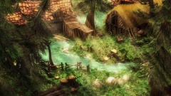 Fantasy art cabin Ognian