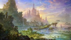 fantasy art castle artwork