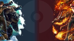 fantasy art collage Anime anime boys Pokémon Red (character)