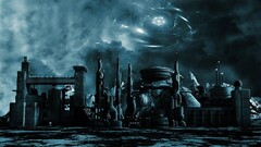 fantasy art dark sky digital art