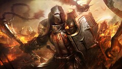 fantasy art diablo iii crusaders video games warrior PC gaming
