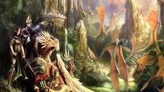 fantasy art dragon artwork fantasy girl creature colorful